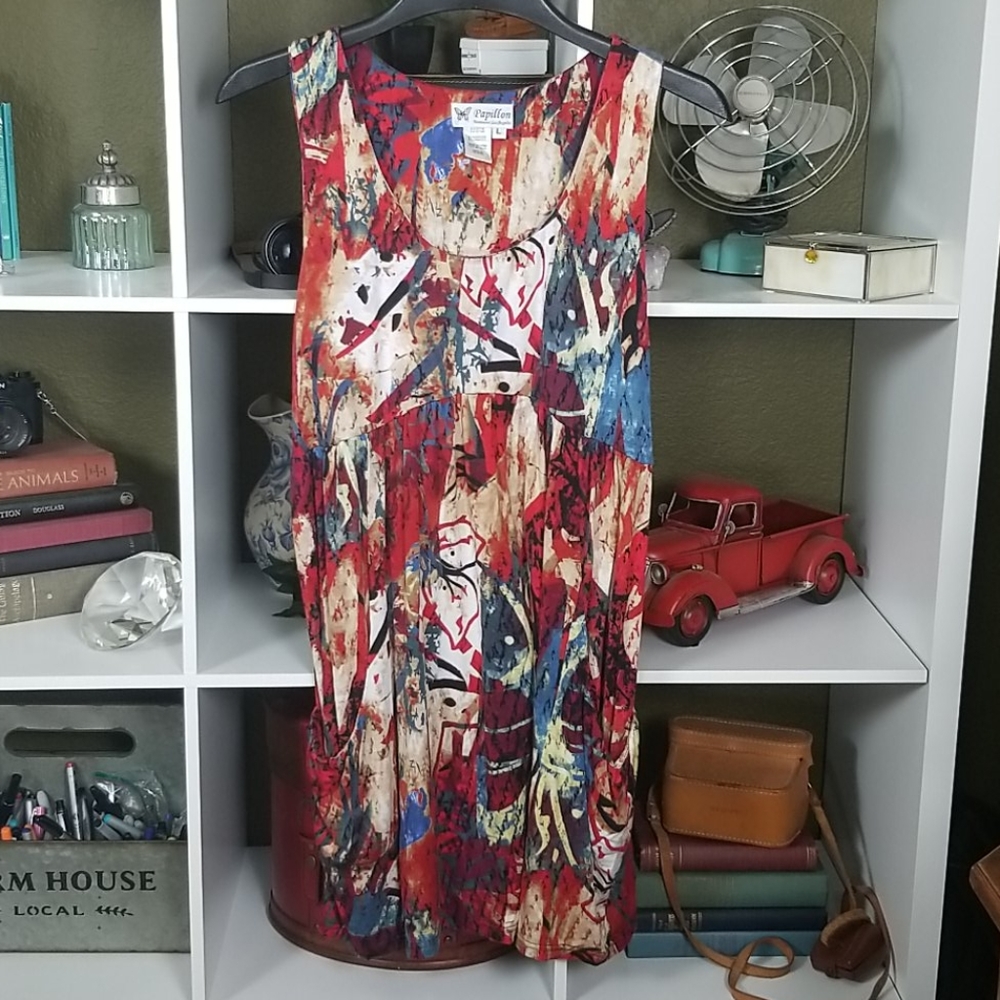 Cute Sleeveless Papillon Lg Dress
